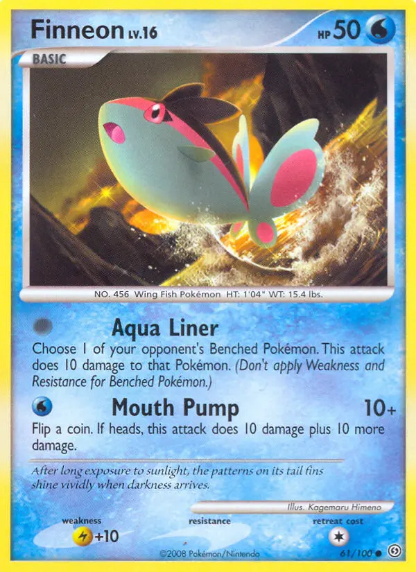 Finneon, Pokémon card