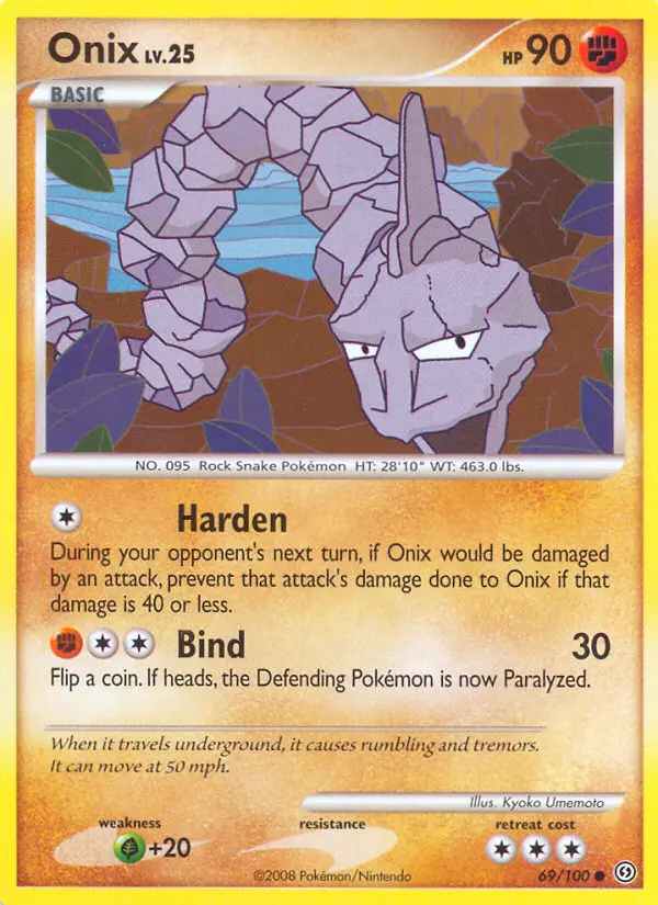 Onix, Pokémon card