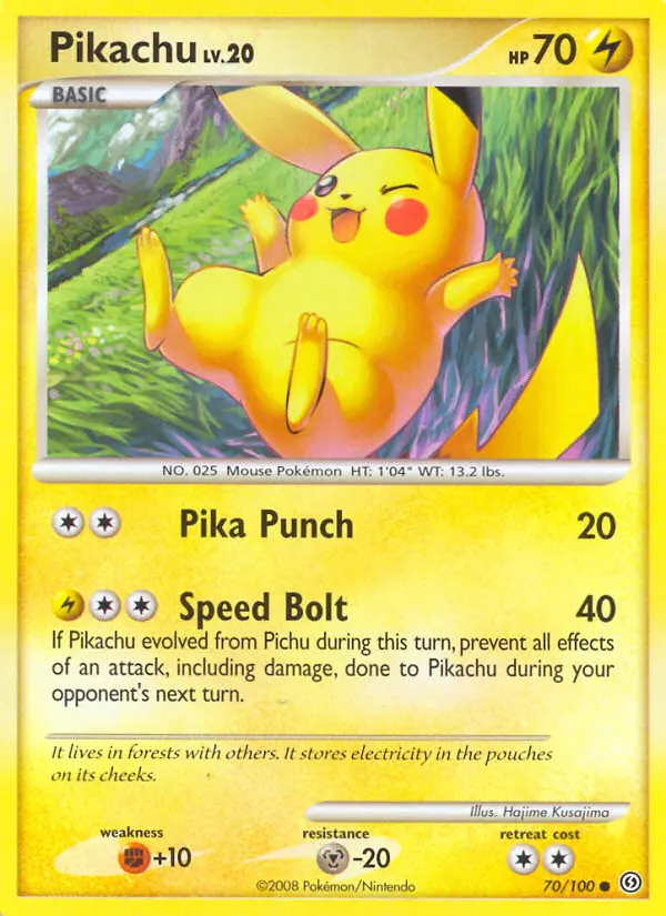 Pikachu, Pokémon card