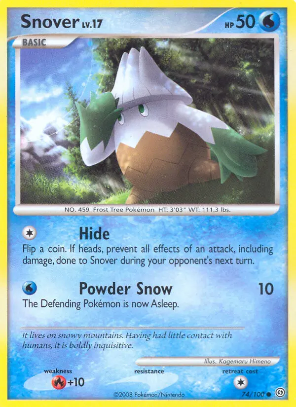 Snover, Pokémon card