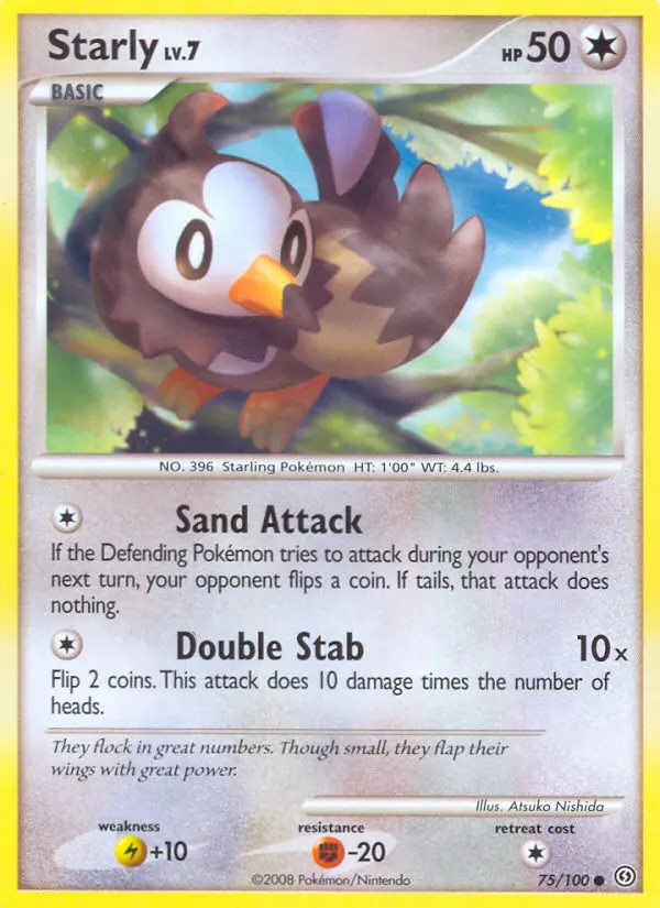 Starly, Pokémon card