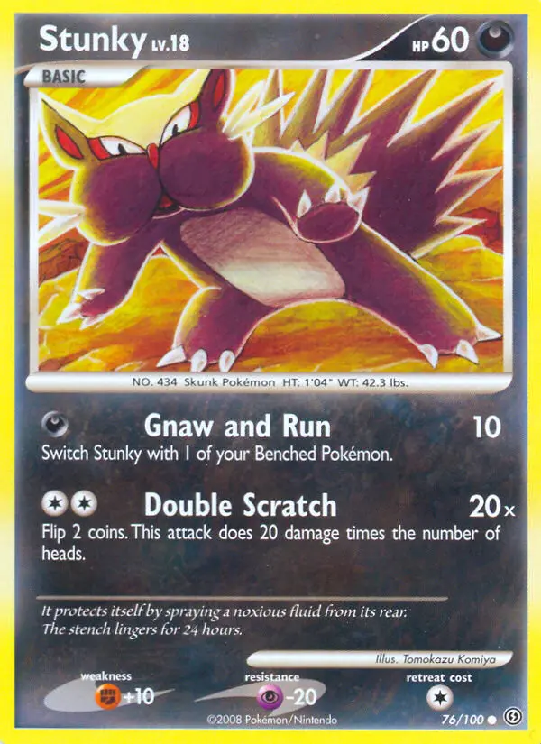 Stunky, Pokémon card