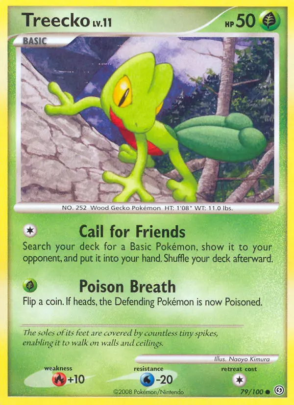 Treecko, Pokémon card