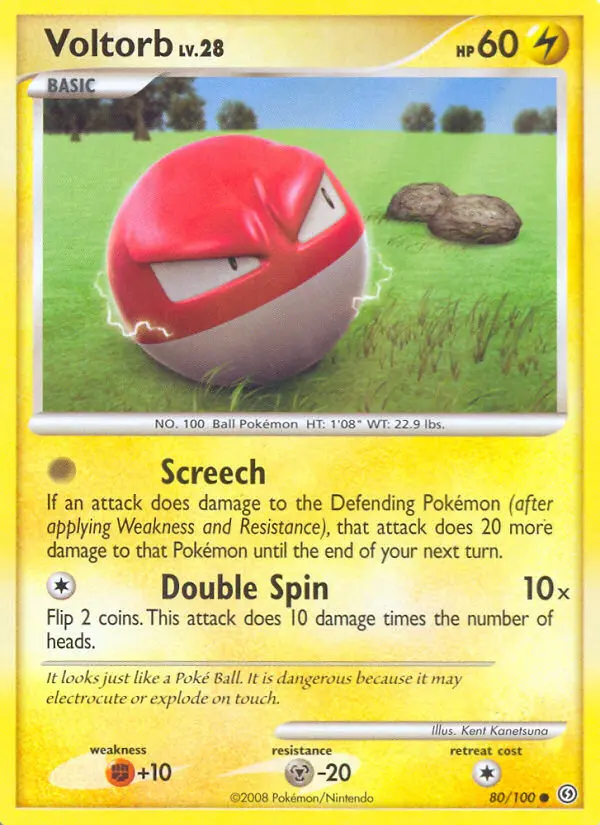 Voltorb, Pokémon card