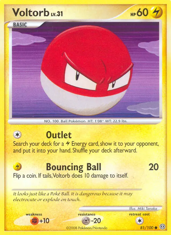 Voltorb, Pokémon card