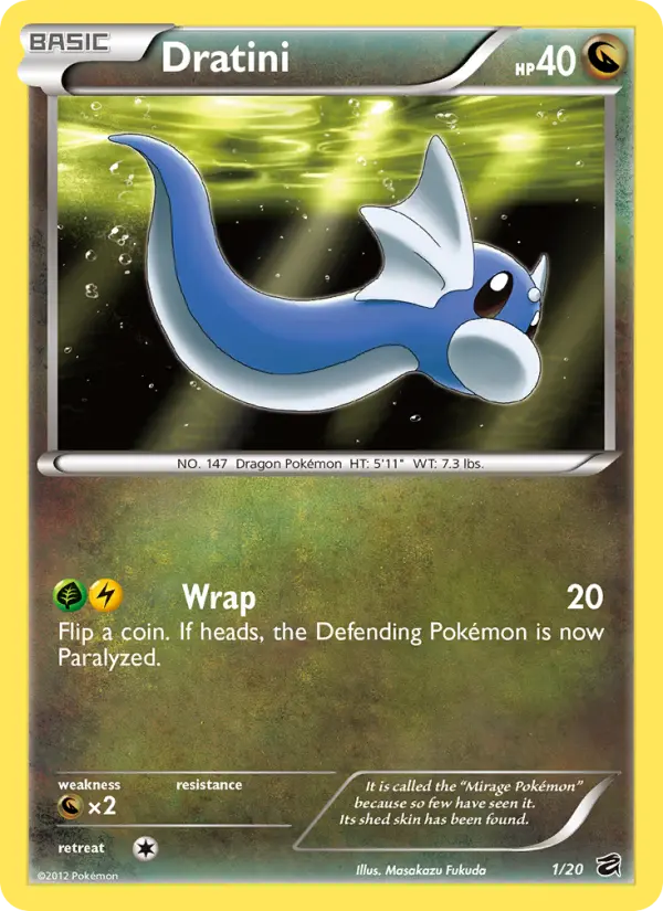 Dratini, Pokémon card