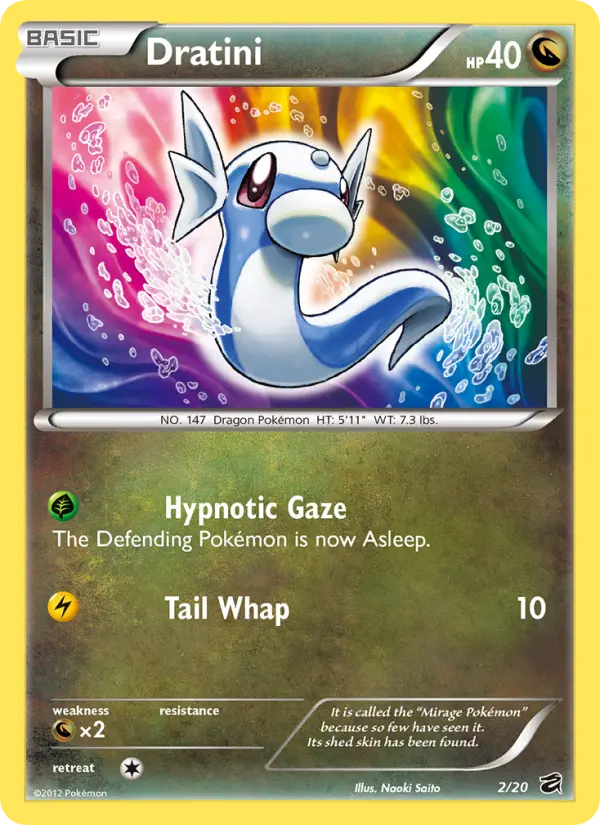 Dratini, Pokémon card