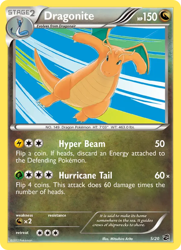 Dragonite, Pokémon card
