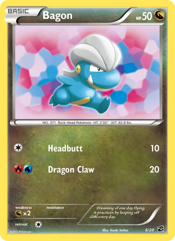 Bagon, Pokémon card