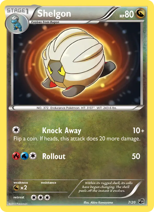 Shelgon, Pokémon card