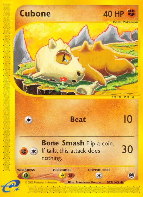 Cubone, Pokémon card