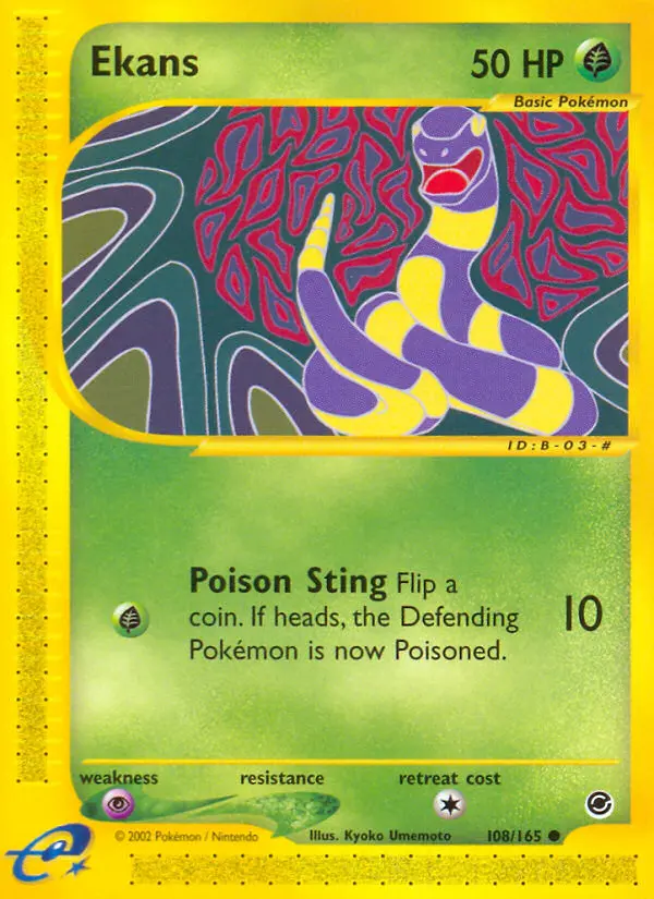 Ekans, Pokémon card