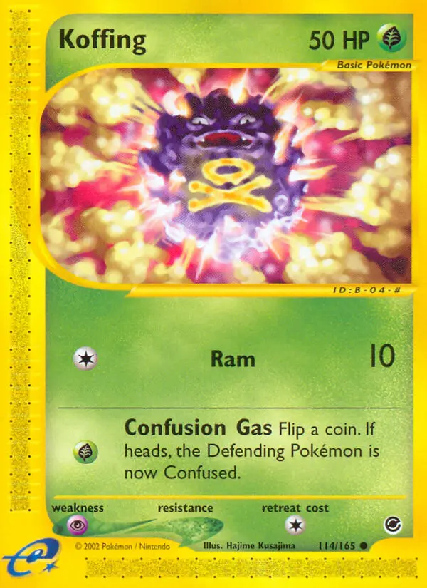 Koffing, Pokémon card