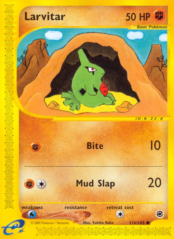 Larvitar, Pokémon card