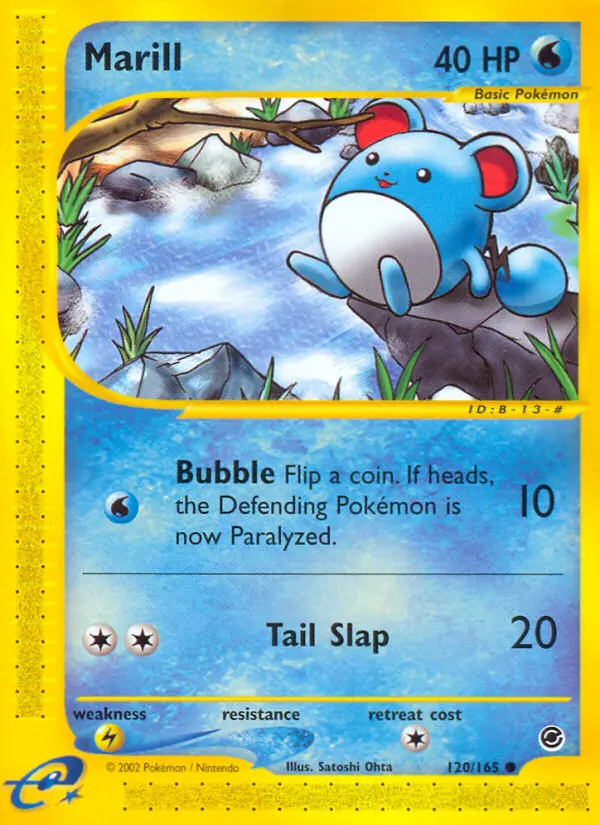 Marill, Pokémon card