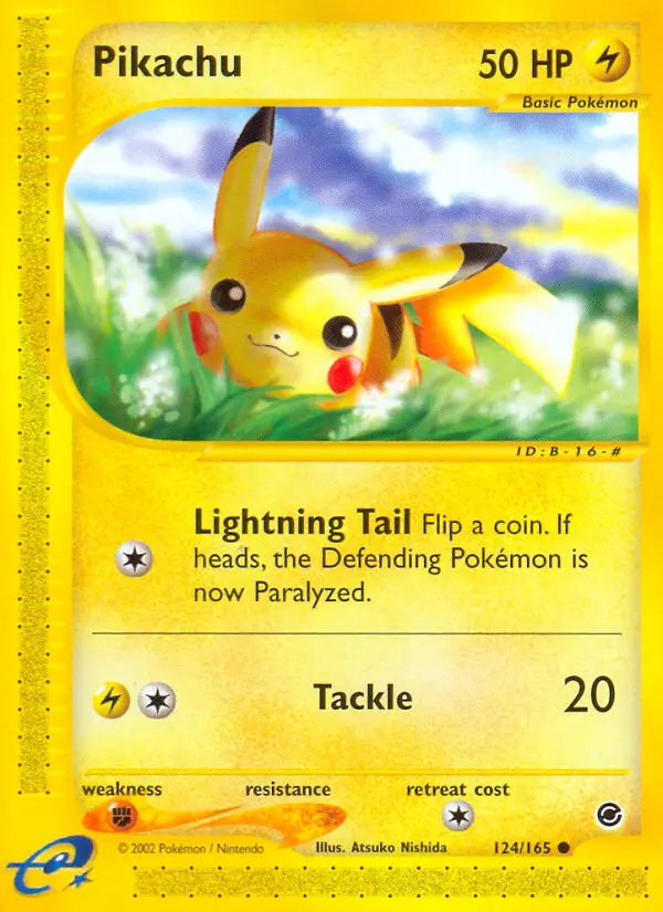 Pikachu, Pokémon card