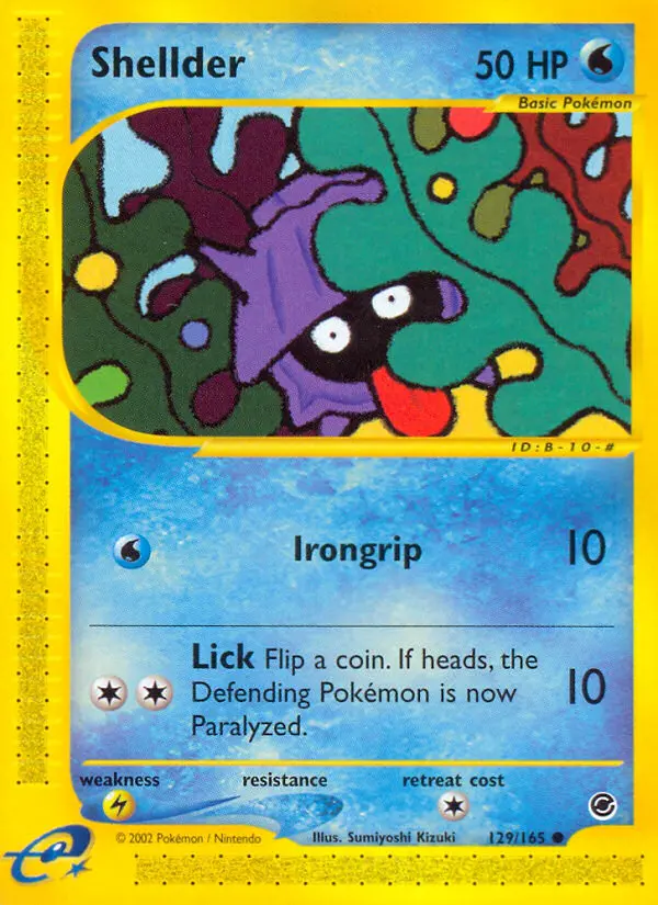Shellder, Pokémon card