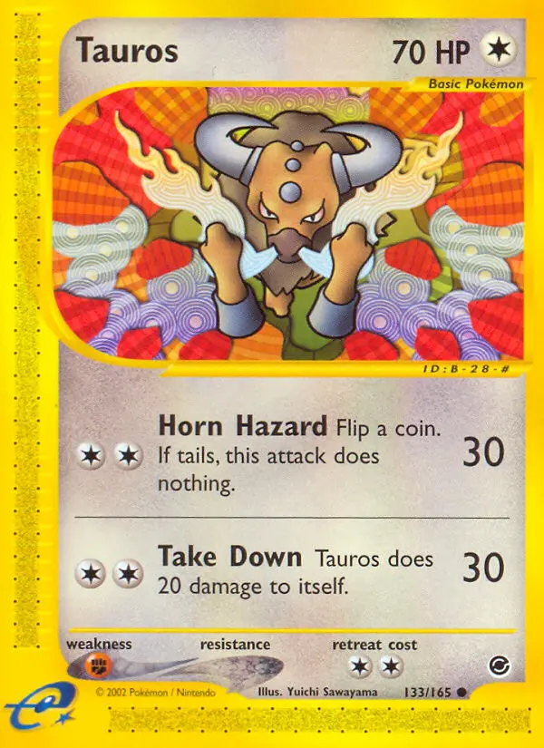 Tauros, Pokémon card