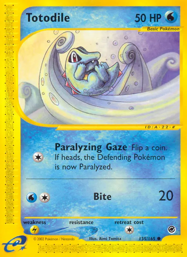 Totodile, Pokémon card