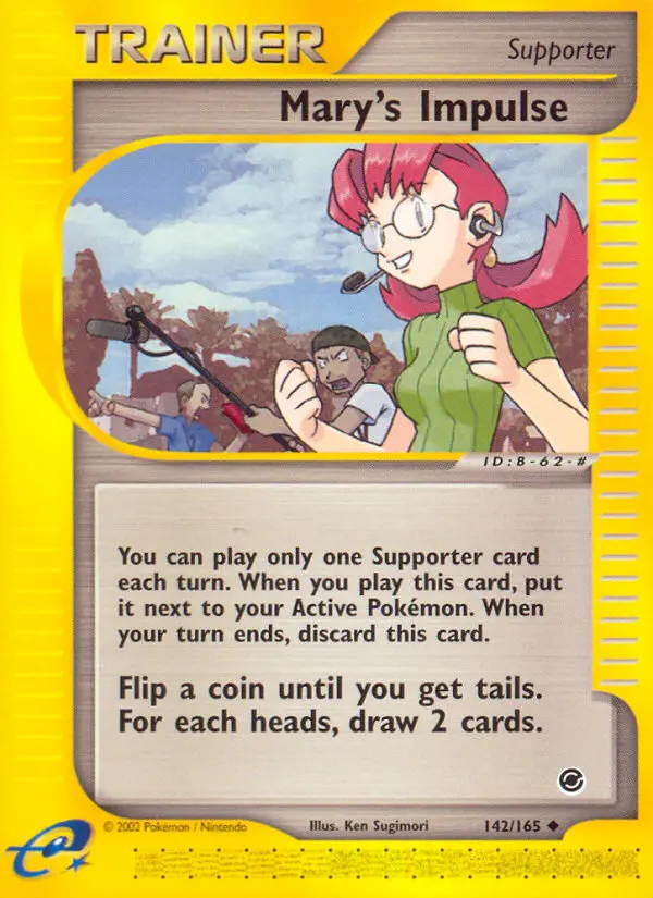 Mary's Impulse, Pokémon card