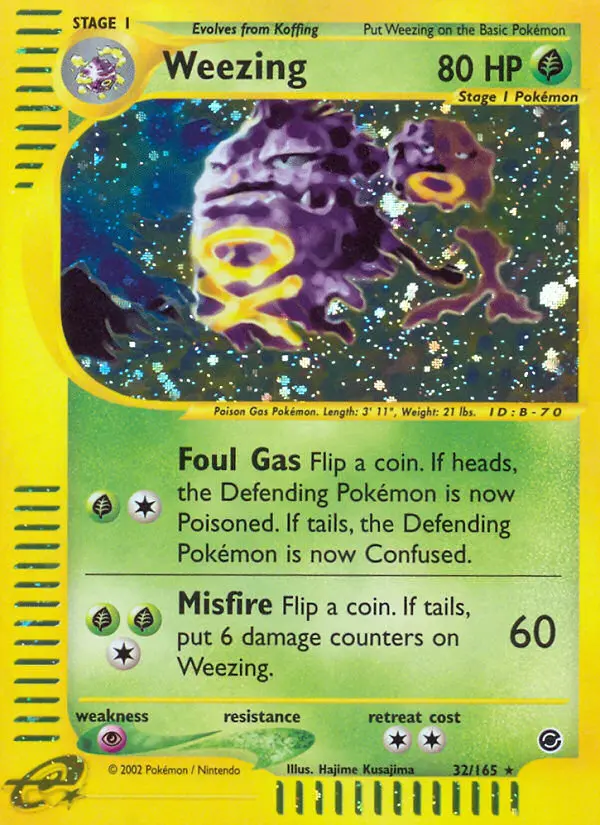 Weezing, Pokémon card