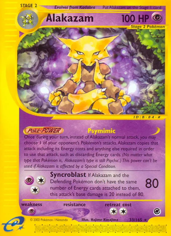 Alakazam, Pokémon card