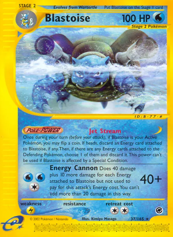 Blastoise, Pokémon card