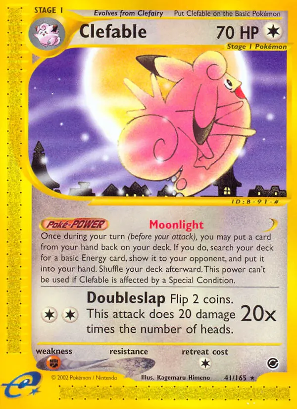 Clefable, Pokémon card