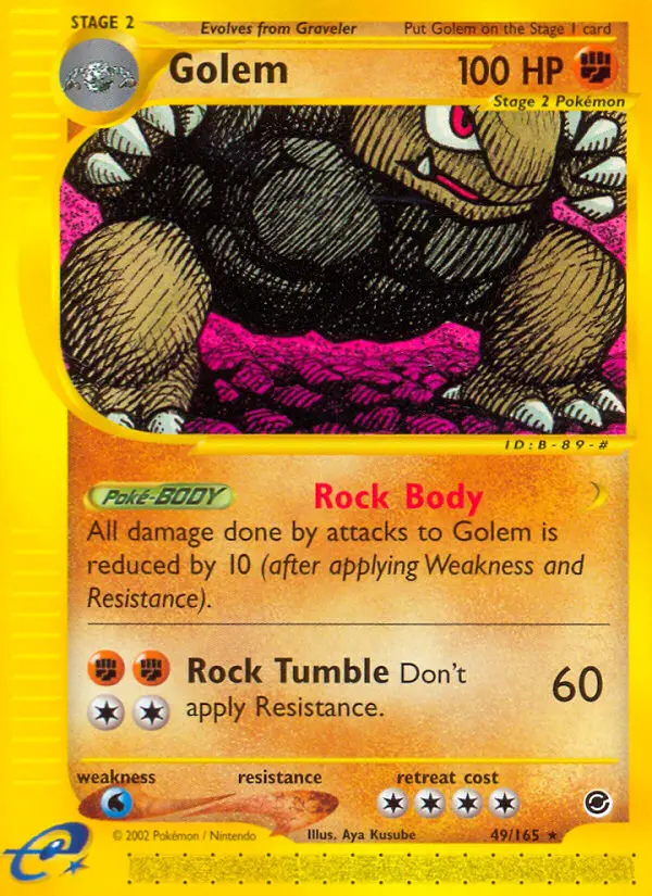 Golem, Pokémon card