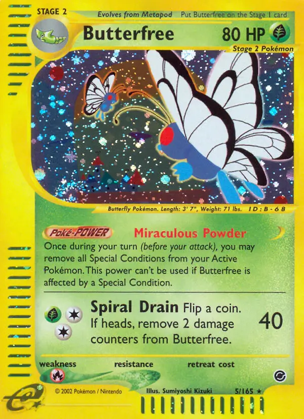 Butterfree, Pokémon card