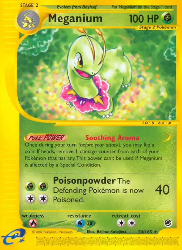 Meganium, Pokémon card