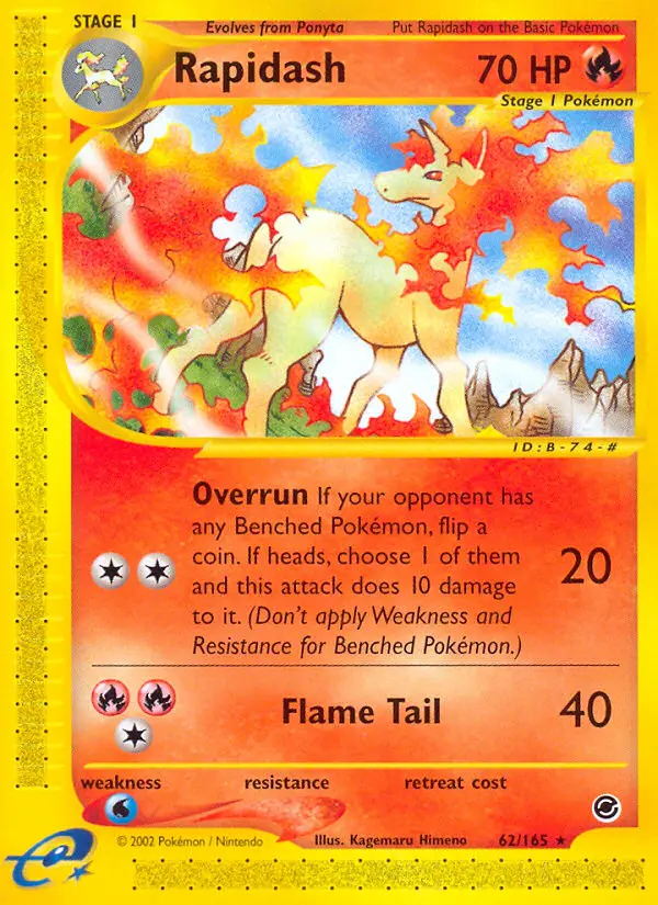Rapidash, Pokémon card