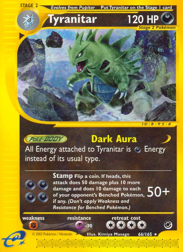 Tyranitar, Pokémon card