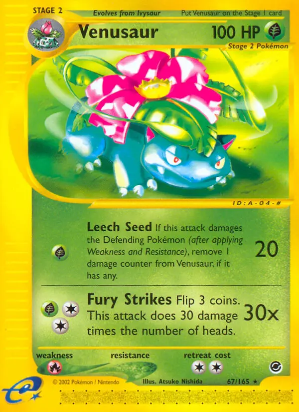 Venusaur, Pokémon card