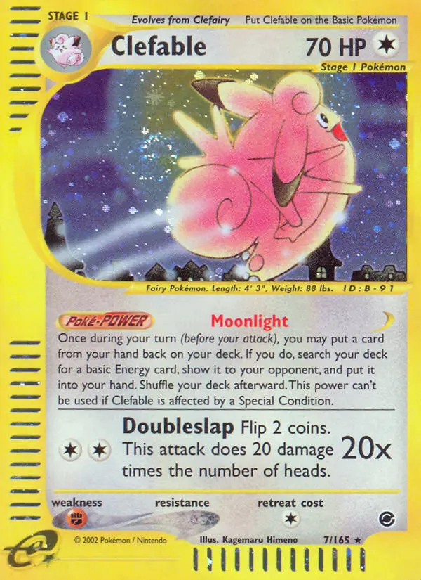 Clefable, Pokémon card
