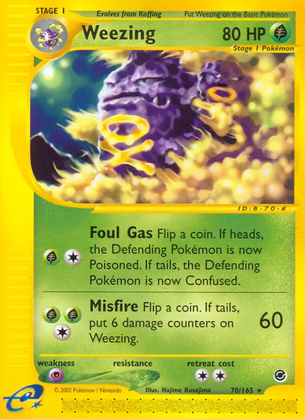 Weezing, Pokémon card