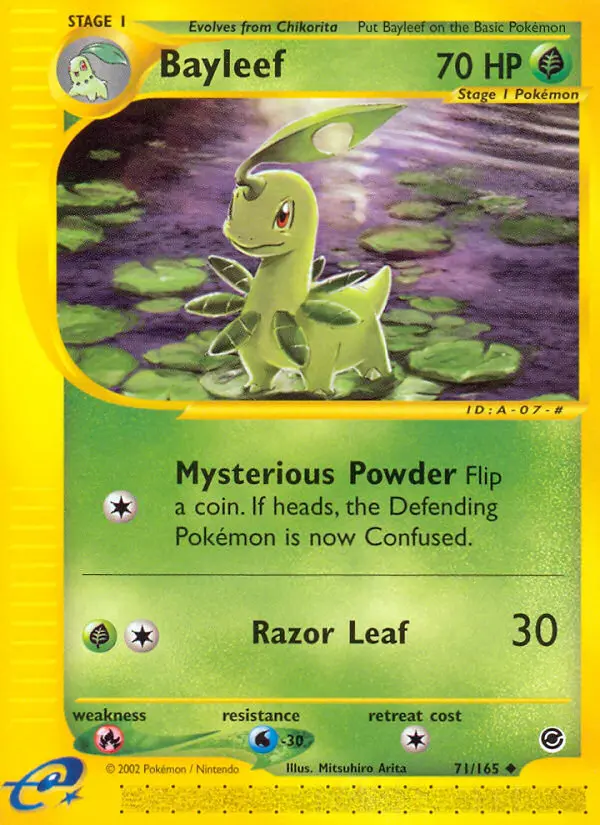 Bayleef, Pokémon card