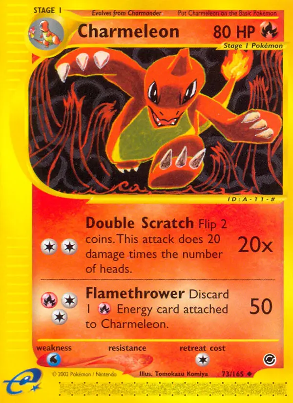 Charmeleon, Pokémon card
