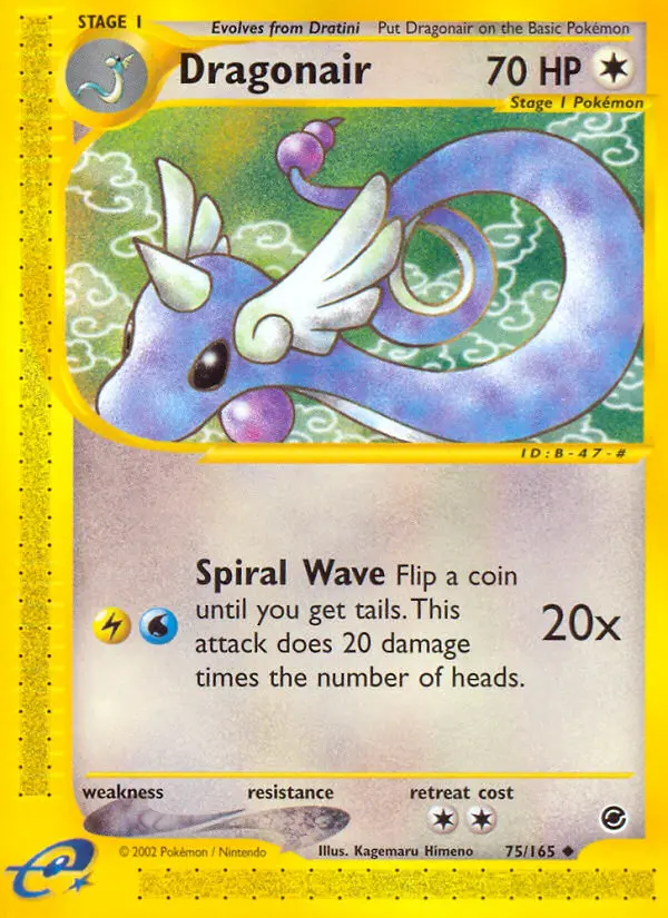 Dragonair, Pokémon card