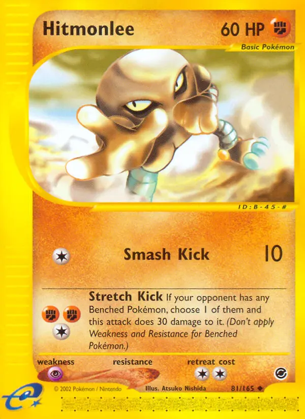Hitmonlee, Pokémon card