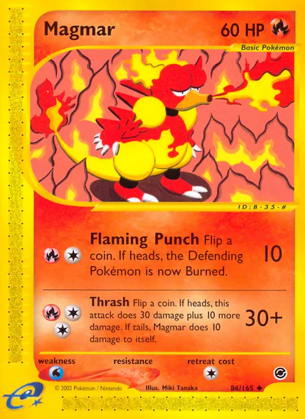 Magmar, Pokémon card