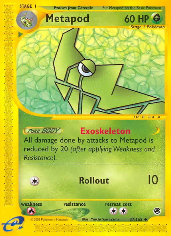 Metapod, Pokémon card