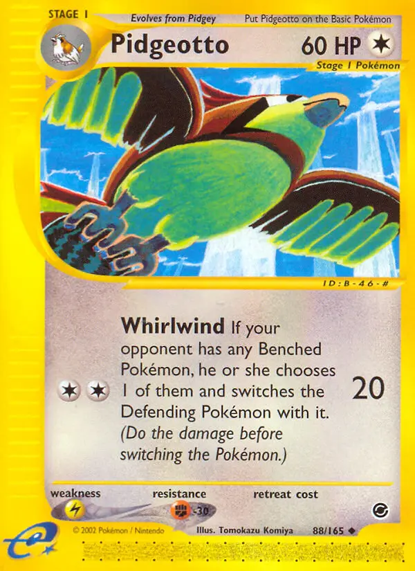 Pidgeotto, Pokémon card