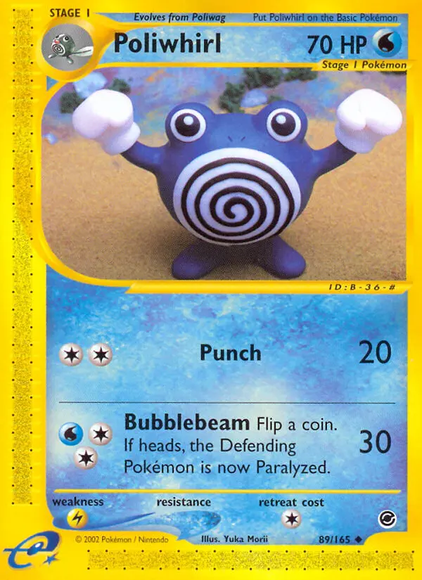 Poliwhirl, Pokémon card