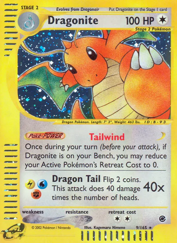 Dragonite, Pokémon card