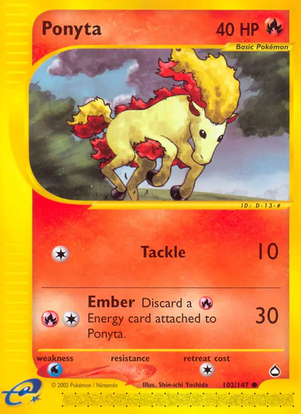 Ponyta, Pokémon card