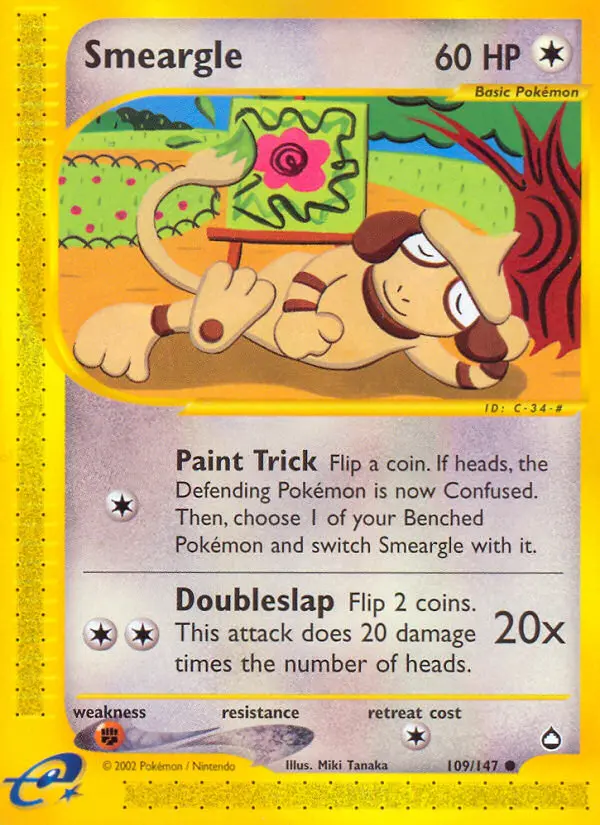 Smeargle, Pokémon card
