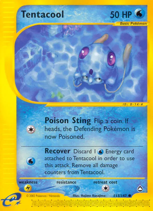 Tentacool, Pokémon card