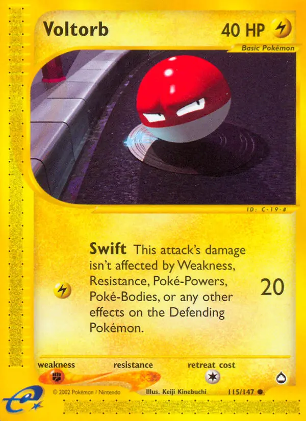 Voltorb, Pokémon card