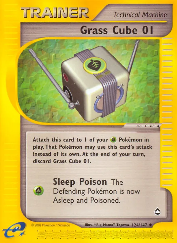 Grass Cube 01, Pokémon card
